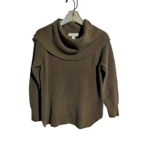 Michael by Michael Kors brown turtleneck sweater woman size medium
